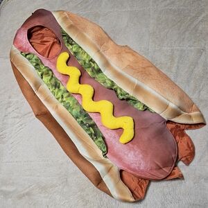 Hot Dog Boys Costume Girls Costume Super Hotdog Costume Mustard Dog w Relish S/M